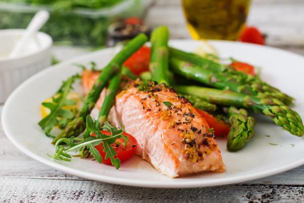 Salmon and Asparagus - STOCK