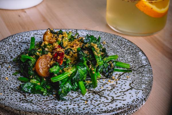 Chili Garlic Pea Leaf (small plate)