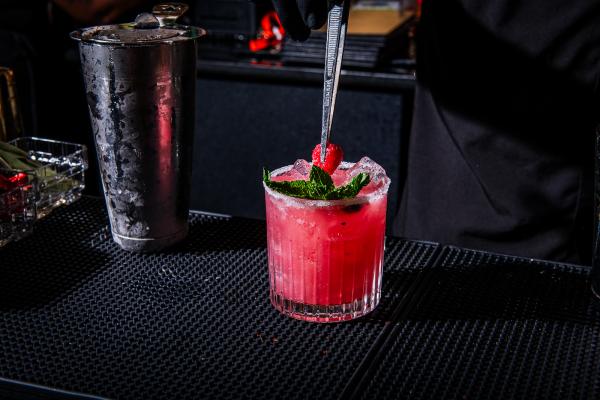 Blueberry Mint Margarita tequila cocktail