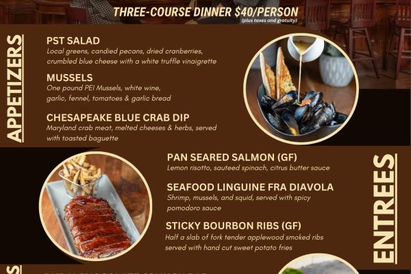 PST Restaurant Week Menu 2026