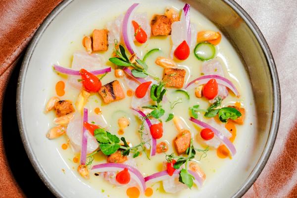 Red Snapper, Leche de Tigre, Choclo Corn
