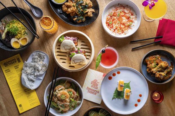 Table scape of food
