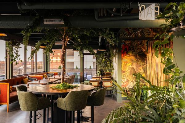 Inside seating at the restaurant