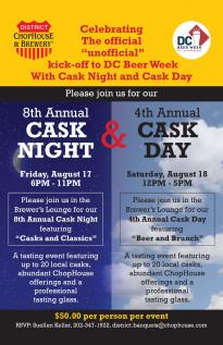 Cask Night at District Chophouse 2018