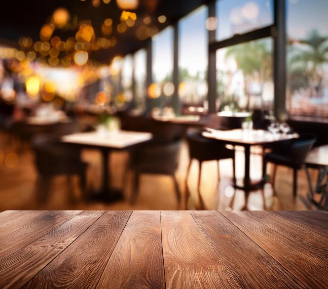 Restaurant out of focus