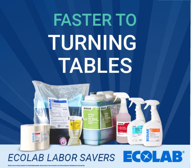 Ecolab Faster to Turning Tables - rotator