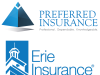 Preferred Insurance Erie Logo Stacked