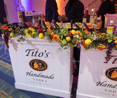 Bar with drinks