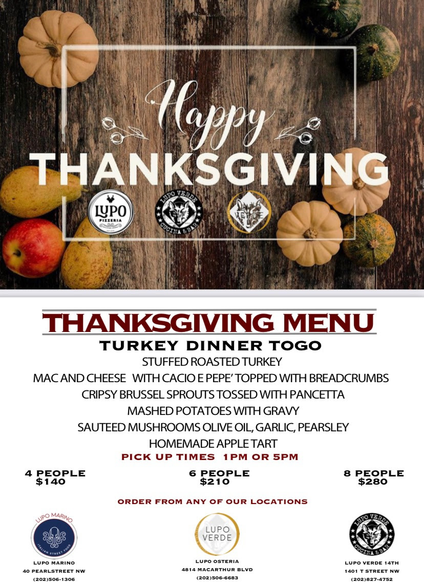 RAMW's 2020 DC Thanksgiving To-Go Guide | Restaurant ...